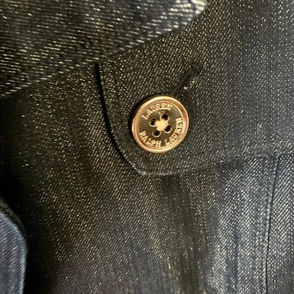 LRL Ralph Lauren / Lauren Jean Co. Sparkly Denim Jacket - Picture 8 of 9